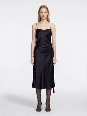 ELLERY Black Silk Dress
